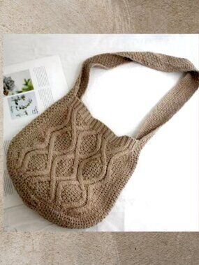 Bohemian Crochet Hobo Bag